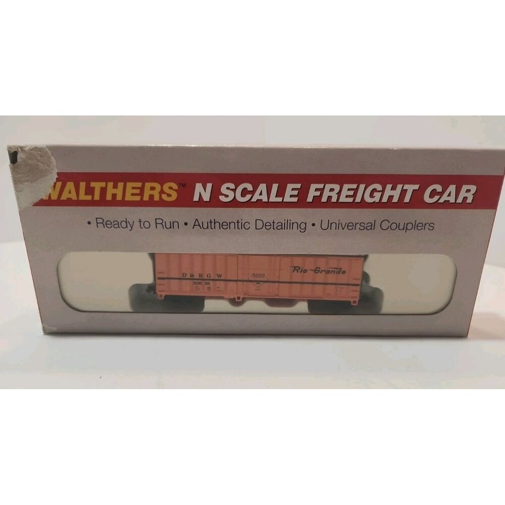 Walthers N Scale Freight Car Rio Grande American 50' Orange